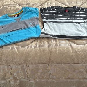 Men’s Quicksilver long sleeve tops x2 size XL